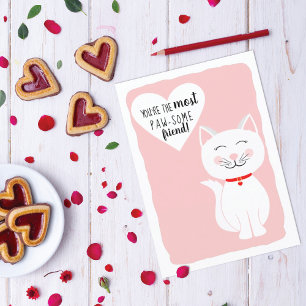 Tarjeta Festiva Alegre saludo del día de Gato Gato Gatito Gatito G