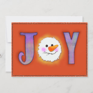 Tarjeta Festiva Alegre snowman