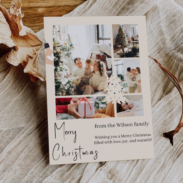 Tarjeta Festiva Alegre y Brillante (Merry & Bright Holiday Card)