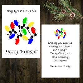 Tarjeta Festiva Alegre y Brillante Plano