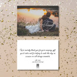Tarjeta Festiva alegre y finalmente casados recién casados foto el<br><div class="desc">feliz y finalmente casados recién casados foto elegante tarjeta de vacaciones</div>