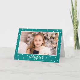 Tarjeta Festiva Alegres Navidades de fotografía de Personalizados