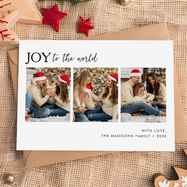 Tarjeta Festiva Alegría a los Navidades de fotografía familiares e (Subido por el creador)