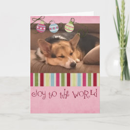 Tarjeta Festiva Alegría al Corgi del mundo