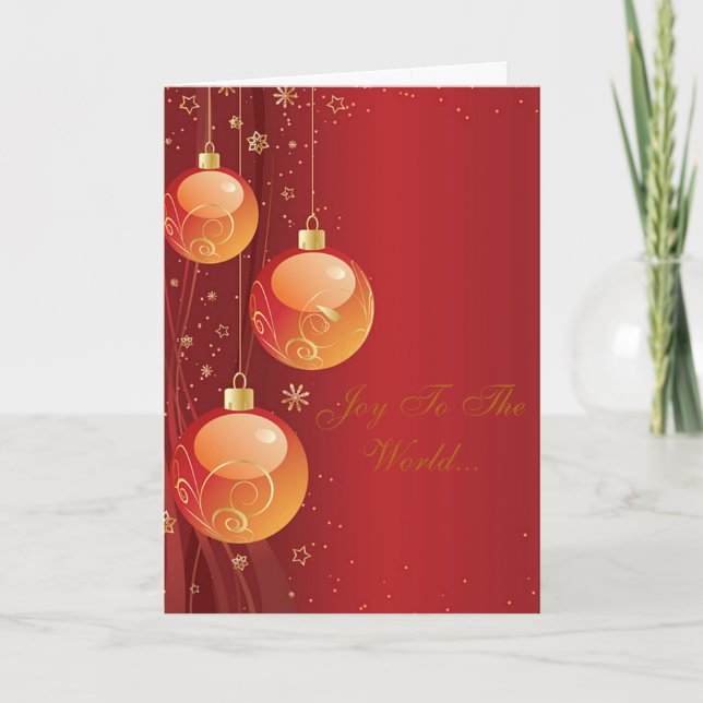 Tarjeta Festiva Alegría al mundo (Anverso)