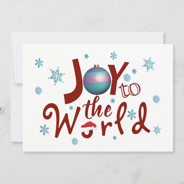Tarjeta Festiva Alegría Al Mundo (Anverso)