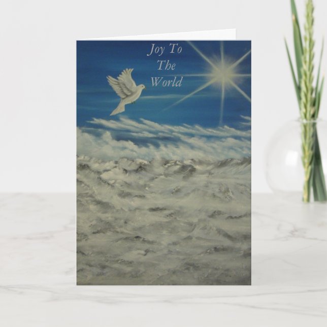 Tarjeta Festiva Alegría al mundo (Anverso)