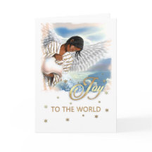 Alegría al mundo. Ángel afroamericano