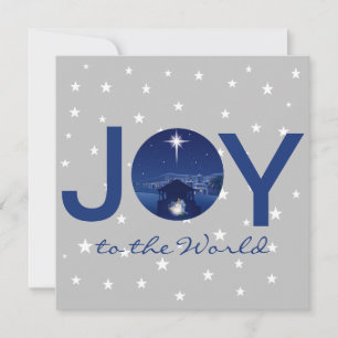 Tarjeta Festiva Alegría al mundo natividad 