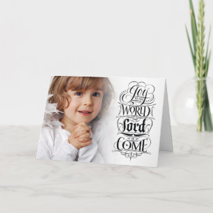 Tarjeta Festiva Alegría al mundo Navidades religiosos cristianos