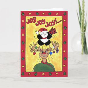 Tarjeta Festiva Alegría, alegría, alegría al mundo
