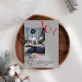 Tarjeta Festiva Alegría Caña de Caramelo Moderno Agrega Tu Propia 