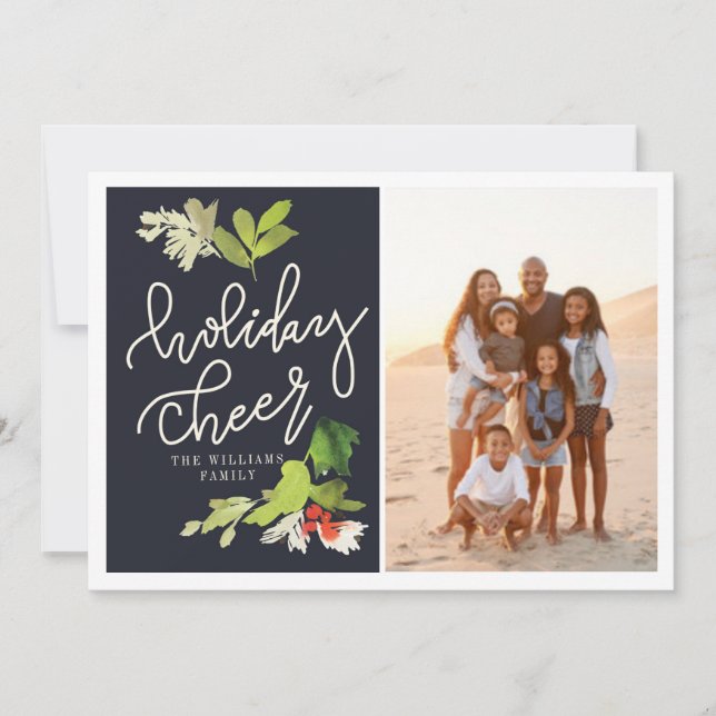 Tarjeta Festiva Alegría de fiesta (Anverso)