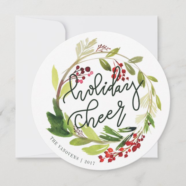 Tarjeta Festiva Alegría de fiesta (Anverso)