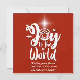 Tarjeta Festiva Alegría de la Natividad de los navidades al mundo