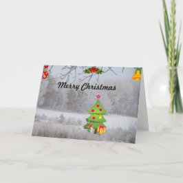 Tarjeta Festiva Alegría de los navidades