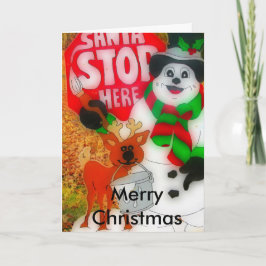 Tarjeta Festiva Alegría de los navidades