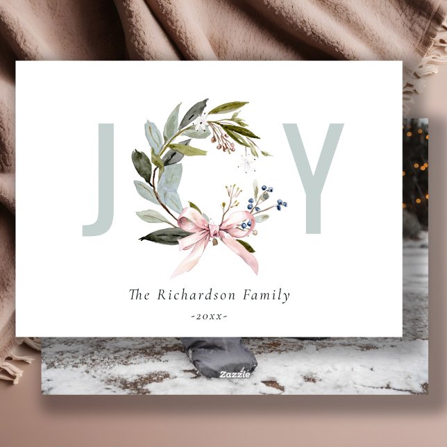 Tarjeta Festiva Alegría de los Navidades de invierno verdes de Rub (Subido por el creador)