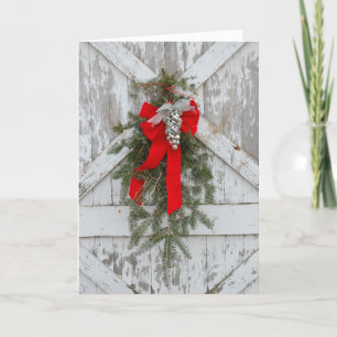 Tarjeta Festiva Alegría de los navidades en la granja