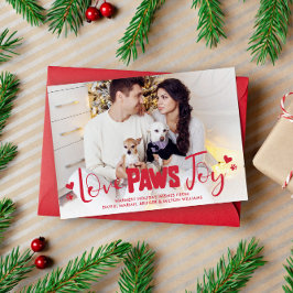 Tarjeta Festiva Alegría de los "Paws Amor" - foto de Navidades Mas
