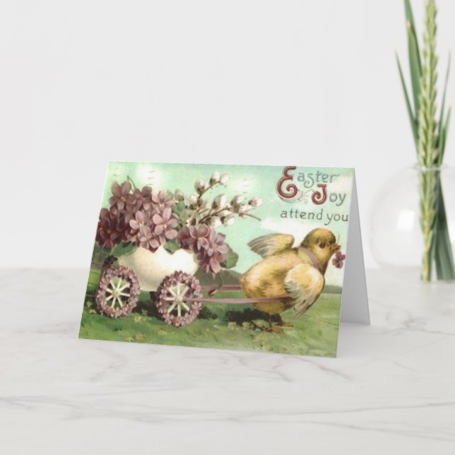 Tarjeta Festiva Alegría de Pascua (Anverso)