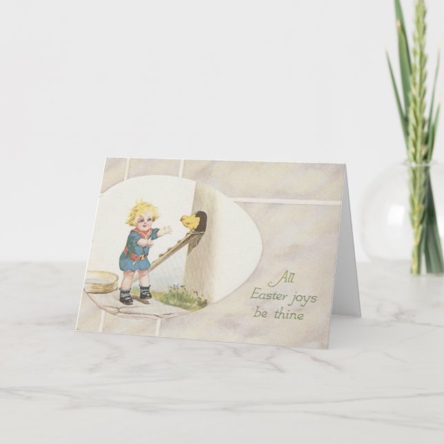 Tarjeta Festiva Alegría de Pascua (Anverso)