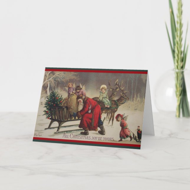 Tarjeta Festiva Alegría de todos los Navidades (Anverso)