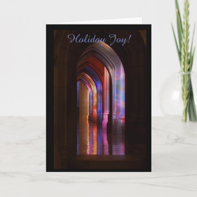 Tarjeta Festiva Alegría de vacaciones (Anverso)