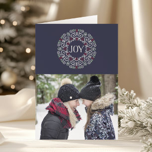 Tarjeta Festiva Alegría del arte popular   Foto de festividad pleg