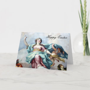 Tarjeta Festiva alegría del fresco de pascua