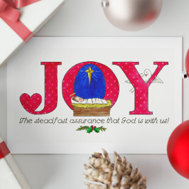 Tarjeta Festiva Alegría Dios está con nosotros