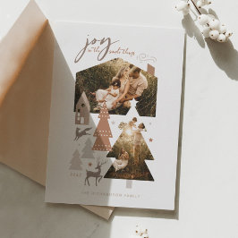 Tarjeta Festiva Alegría En Cosas Sencillas Y Acogedor Pueblo De Wo