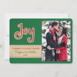 Tarjeta Festiva Alegría | Faux Felt Embroidery 1 vacaciones fotogr