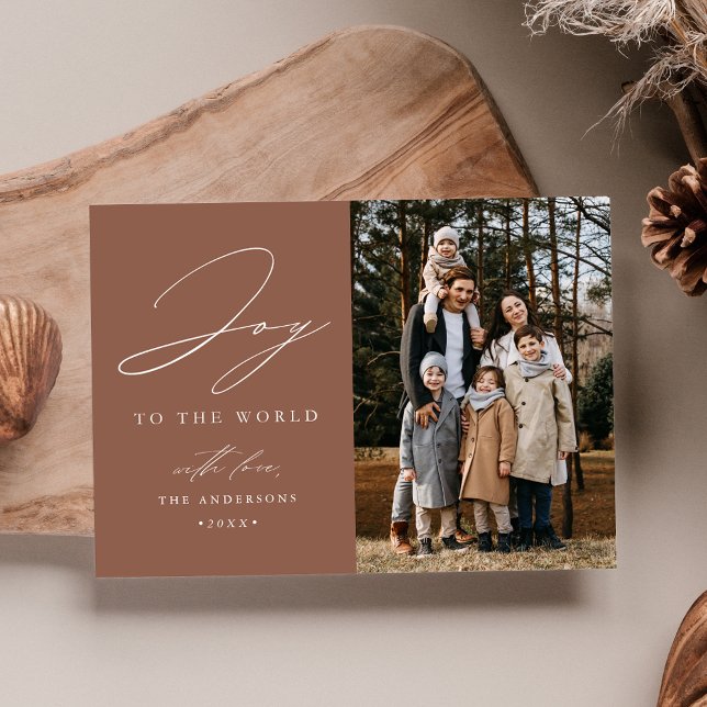 Tarjeta Festiva Alegría mocha moderna a la foto mundial (Subido por el creador)