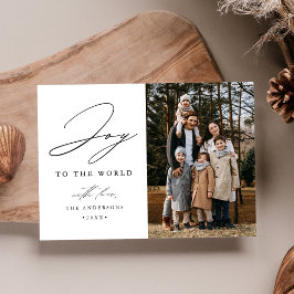 Tarjeta Festiva Alegría moderna a la foto mundial