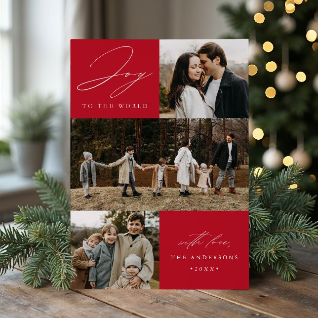 Tarjeta Festiva Alegría moderna para el mundo rojo 4 fotos (Subido por el creador)