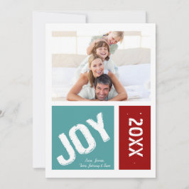 Tarjeta Festiva Alegría moderna simple: tus Navidades de fotos