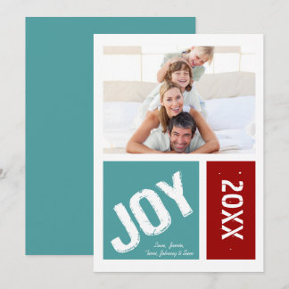 Tarjeta Festiva Alegría moderna simple: tus Navidades de fotos
