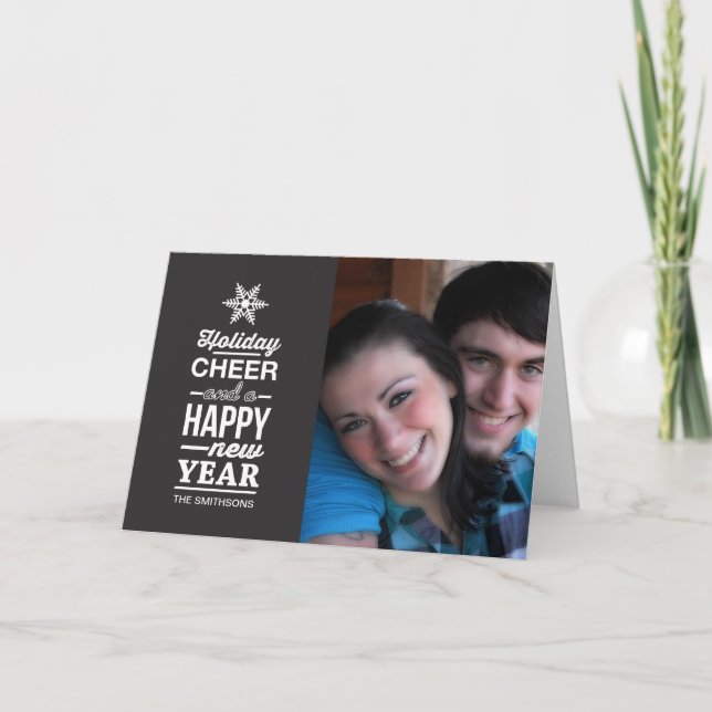 Tarjeta Festiva alegría navideña (Anverso)