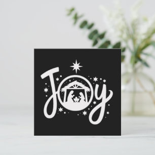 Tarjeta Festiva Alegría Navideña Cristiana Jesús Escena de la Nati