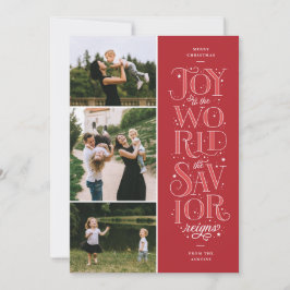 Tarjeta Festiva Alegría por la carta de los Navidades religiosos d