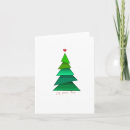 Tarjeta Festiva Alegría por la paz y amor