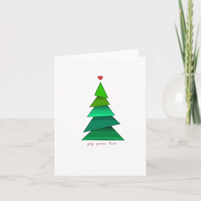 Tarjeta Festiva Alegría por la paz y amor (Anverso)