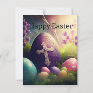 Tarjeta Festiva Alegría por la Resurrección: Celebrando el Huevo d