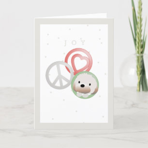 Tarjeta Festiva Alegría Shihtzu