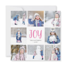 Alegría simple | 8 Collage de fotos cuadrado plano