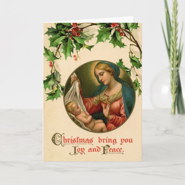 Tarjeta Festiva Alegría y paz (Anverso)