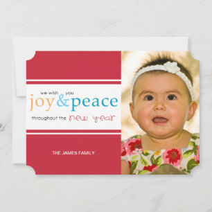 Tarjeta Festiva alegría y paz