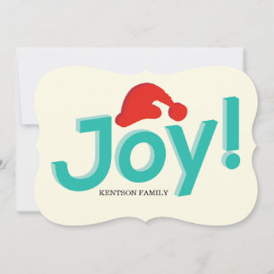 Tarjeta Festiva alegría y sombrero santa