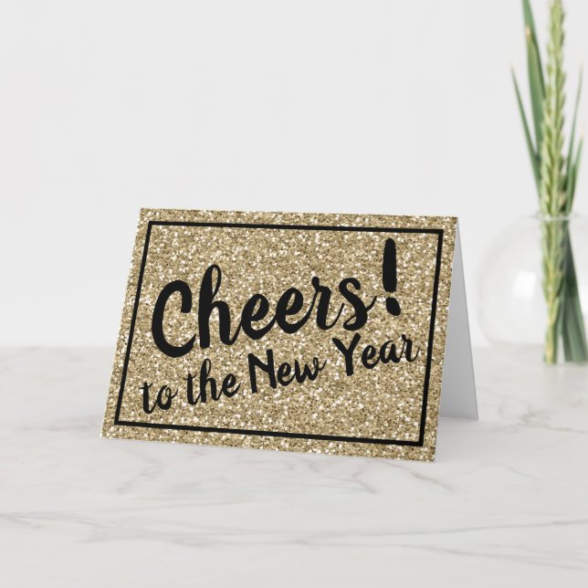 Tarjeta Festiva ¡Alegrías! ¡al Año Nuevo! (Anverso)